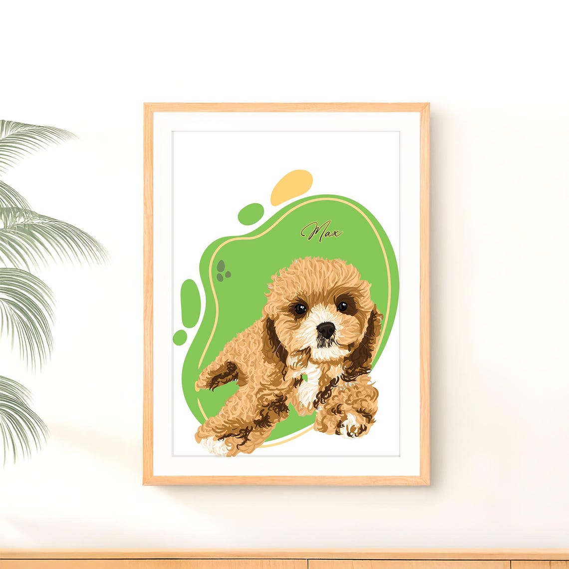 Custom Cat Portrait Illustration Personalized Tabby Cat Gift Poster - Image 3