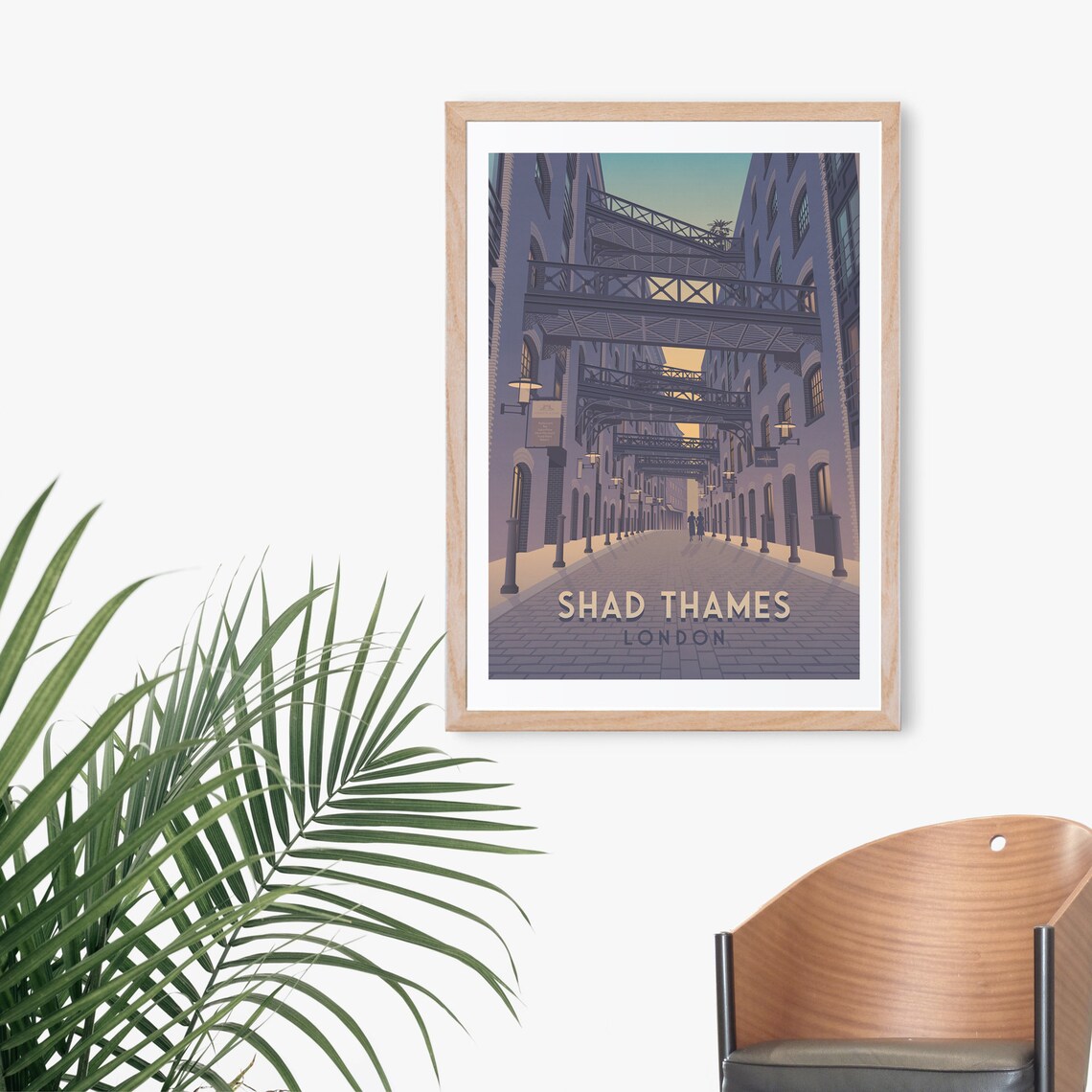 Shad Thames London Vintage Travel Poster Art Print - Image 3