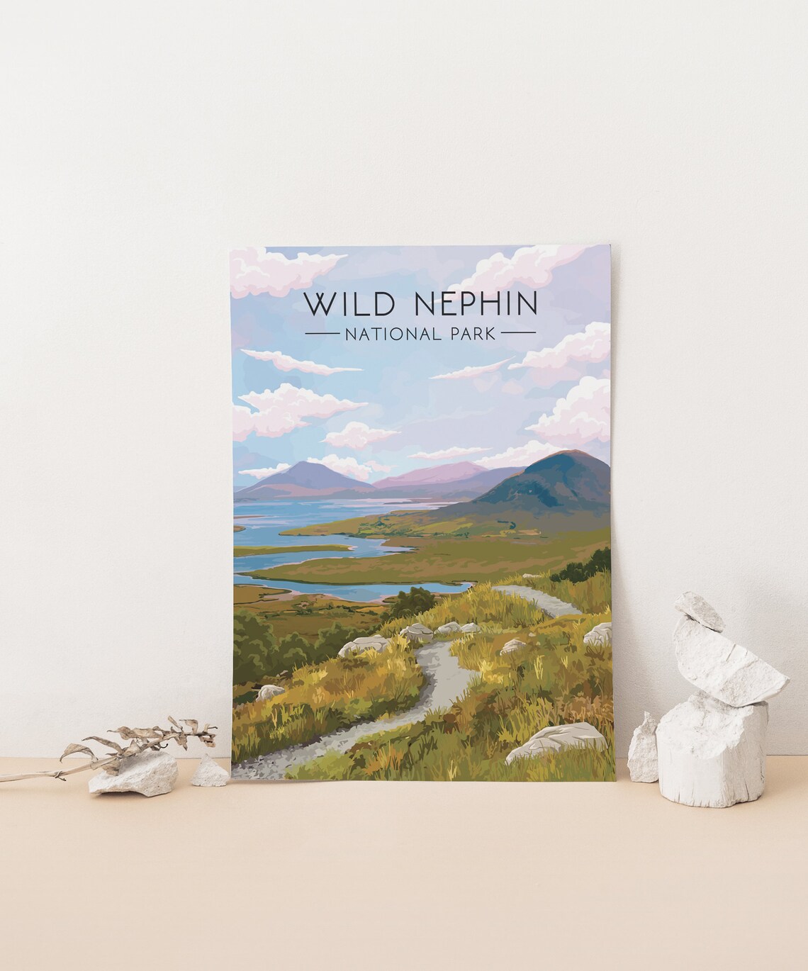 Wild Nephin National Park Vintage Travel Poster - Image 4