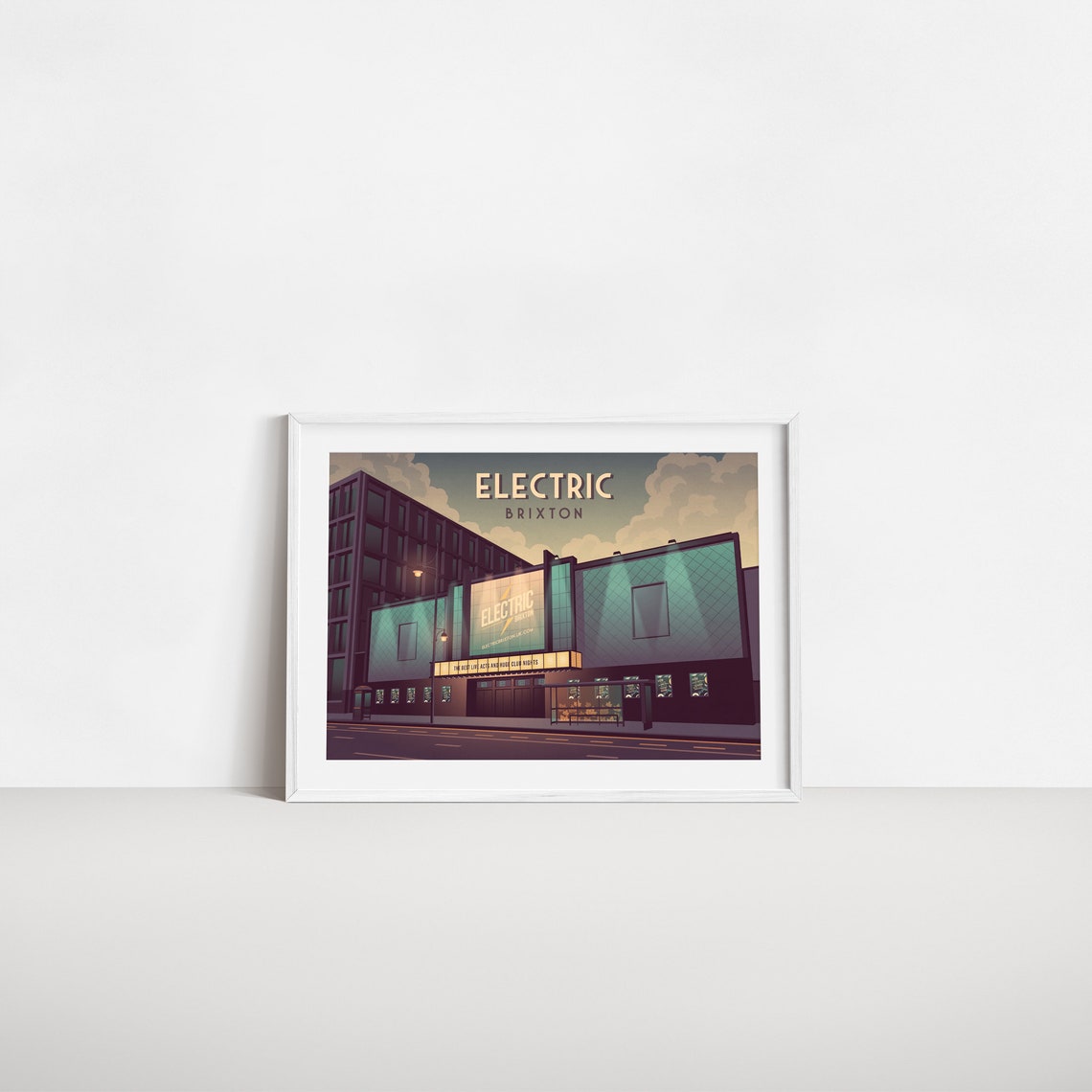 Electric Brixton Nightclub Poster South London The Fridge Nightclub London Architecture Music Venue Vintage Travel Print Retro Artwork - Image 2