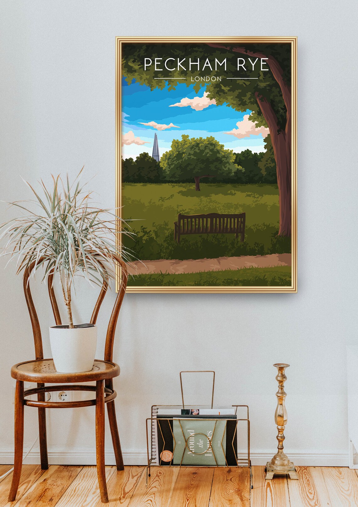 Peckham Rye Park London Travel Poster Art Print - Image 2