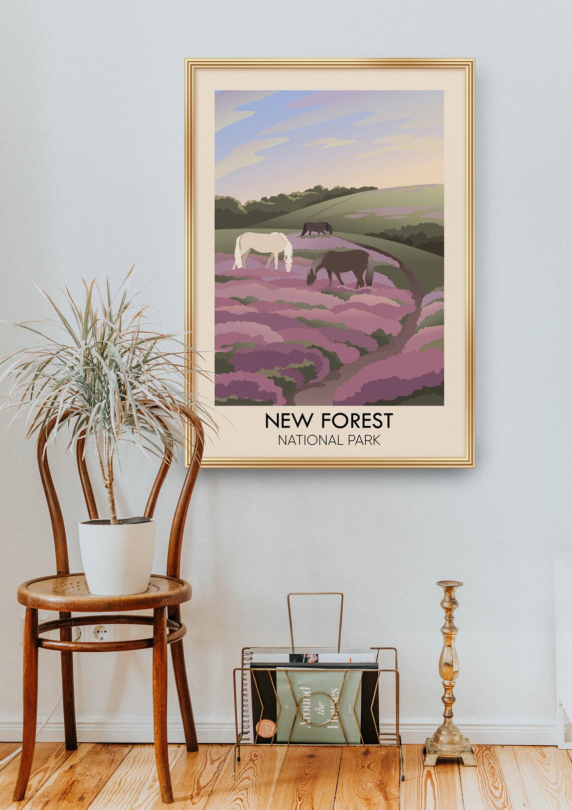 New Forest National Park Vintage Travel Poster Art Print - Image 2