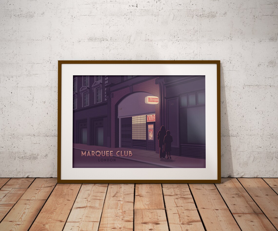 Marquee Club Wardour Street London Travel Poster - Image 4