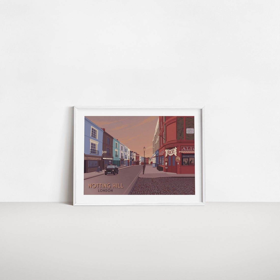 Notting Hill London Travel Poster Portobello Road Print Portobello Road Market Wall Art Print Notting Hill Carnival Westbourne Grove - Image 2