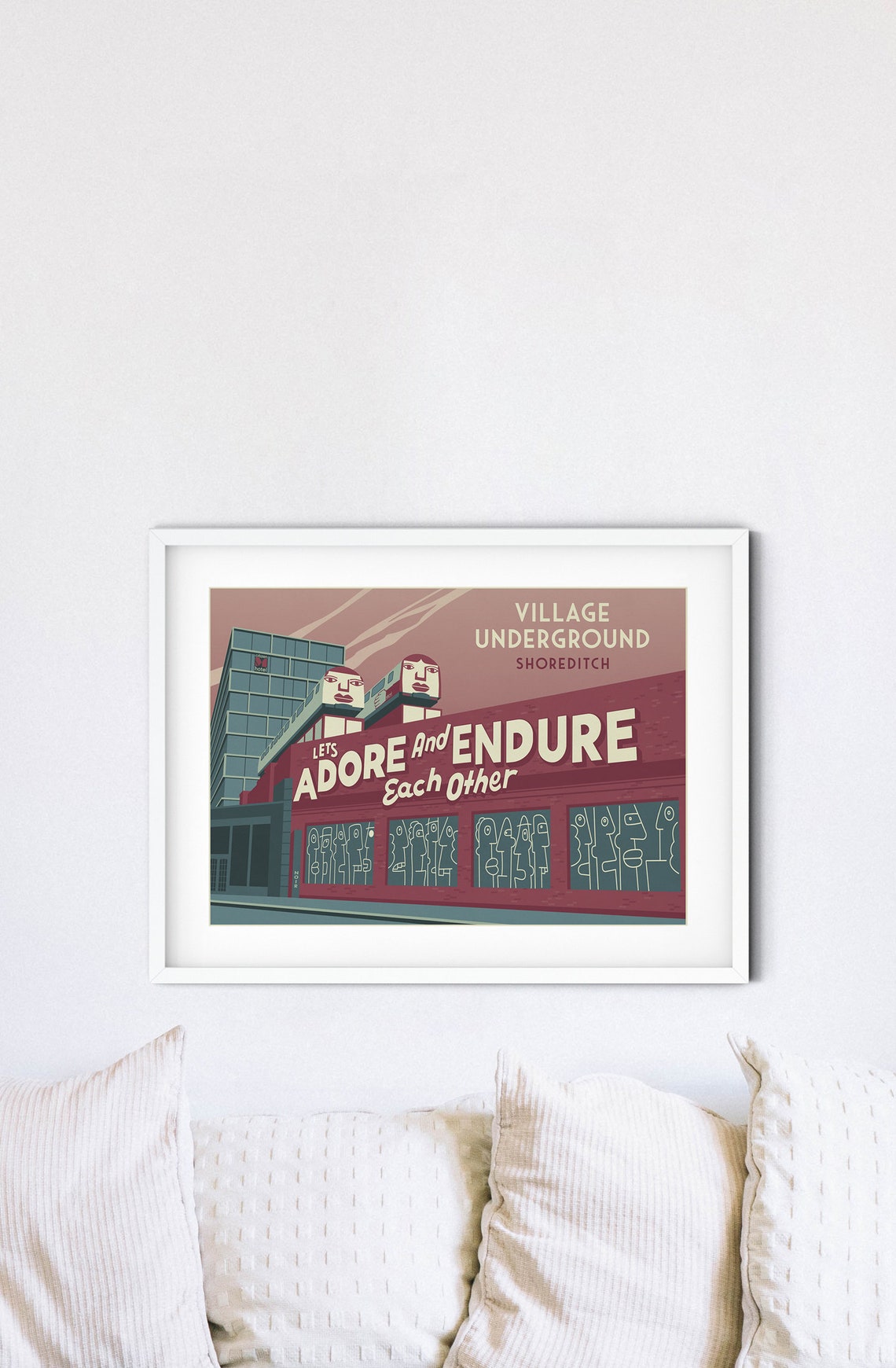 Village Underground Shoreditch London Adore And Endure Poster - Image 2