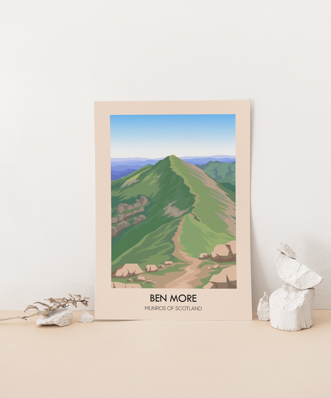 Ben More Vintage Travel Poster, Scottish Highlands - Image 4