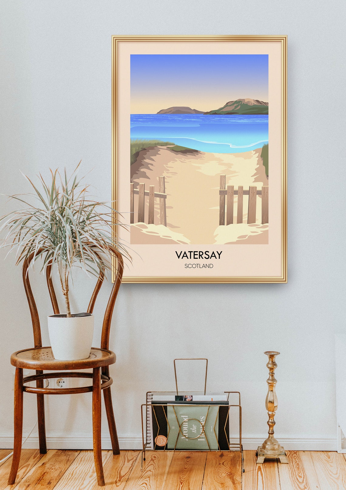 Vatersay Island Scotland Beach Path Outer Hebrides Travel Poster - Image 4
