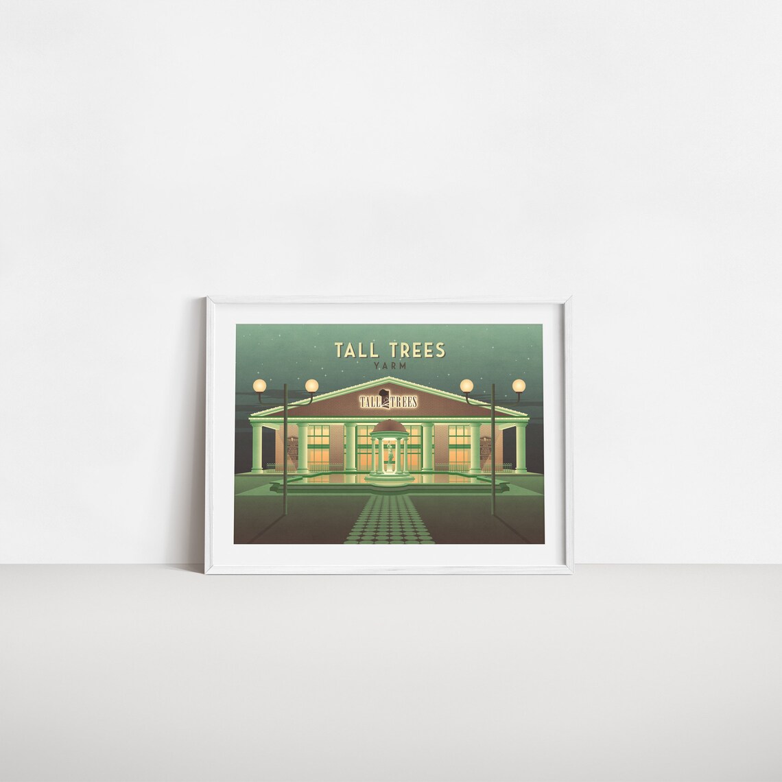 Tall Trees Yarm Nightclub Retro Clubbing Art Print - Image 2