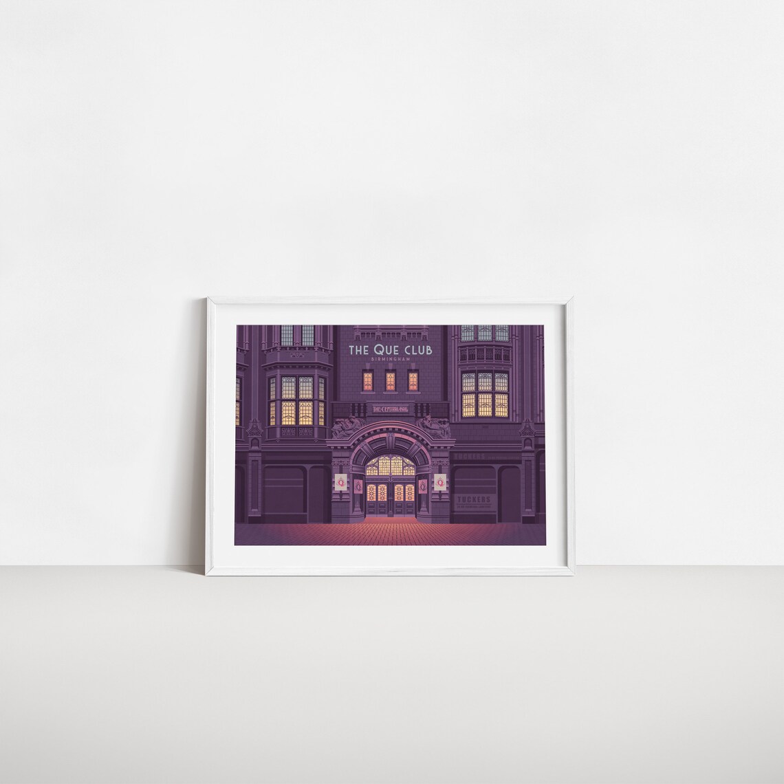 Que Club Birmingham Architecture Poster Print - Image 2