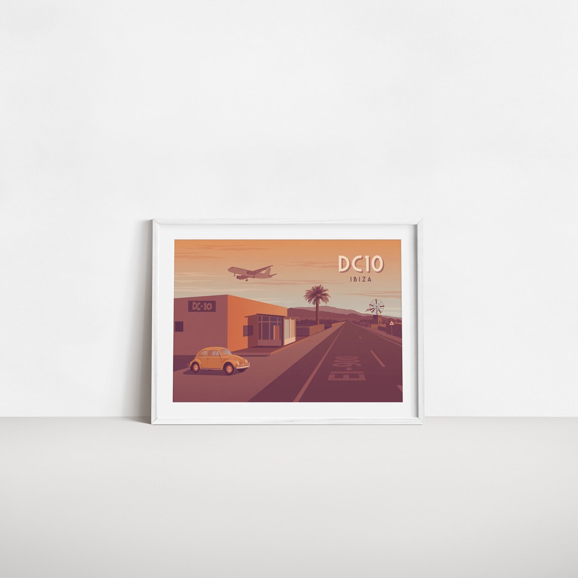 DC10 Nightclub Ibiza Vintage Travel Poster - Image 2