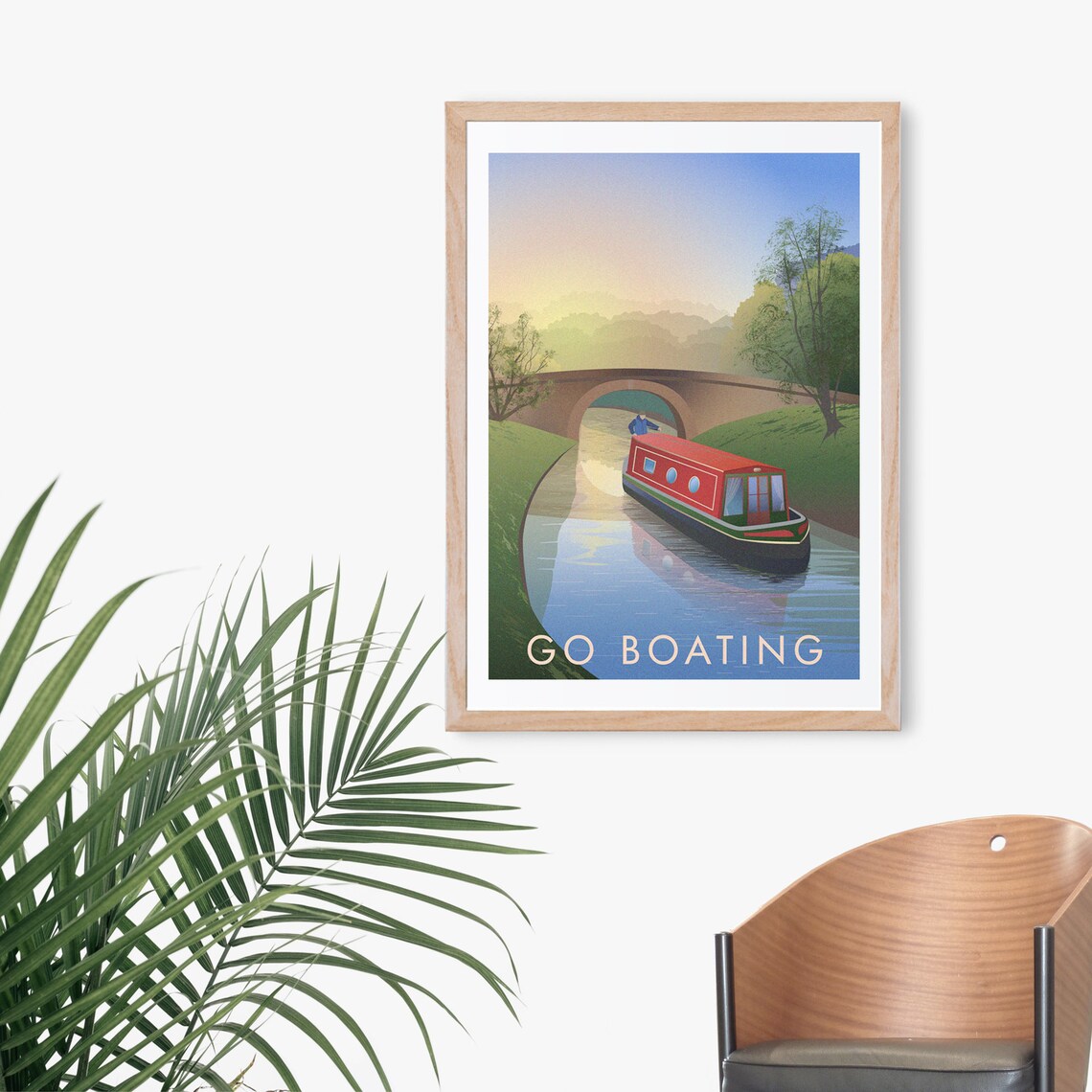 Narrowboat Uk Canals Vintage Travel Poster - Image 3