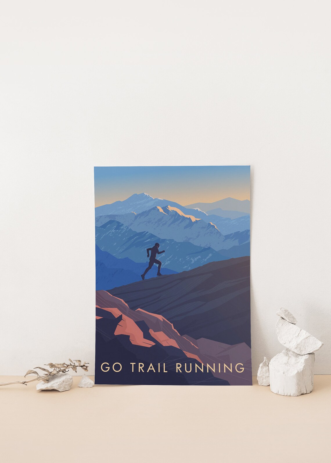 Go Trail Running Travel Poster, Outdoor Adventure - Image 4