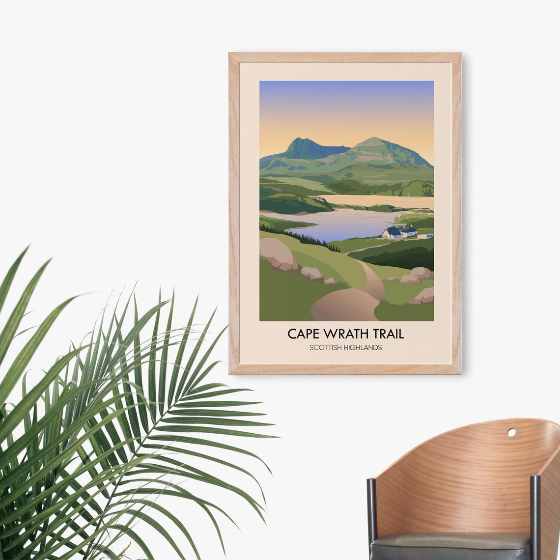Cape Wrath Trail Vintage Scottish Highlands Hiking Trail Poster - Image 4