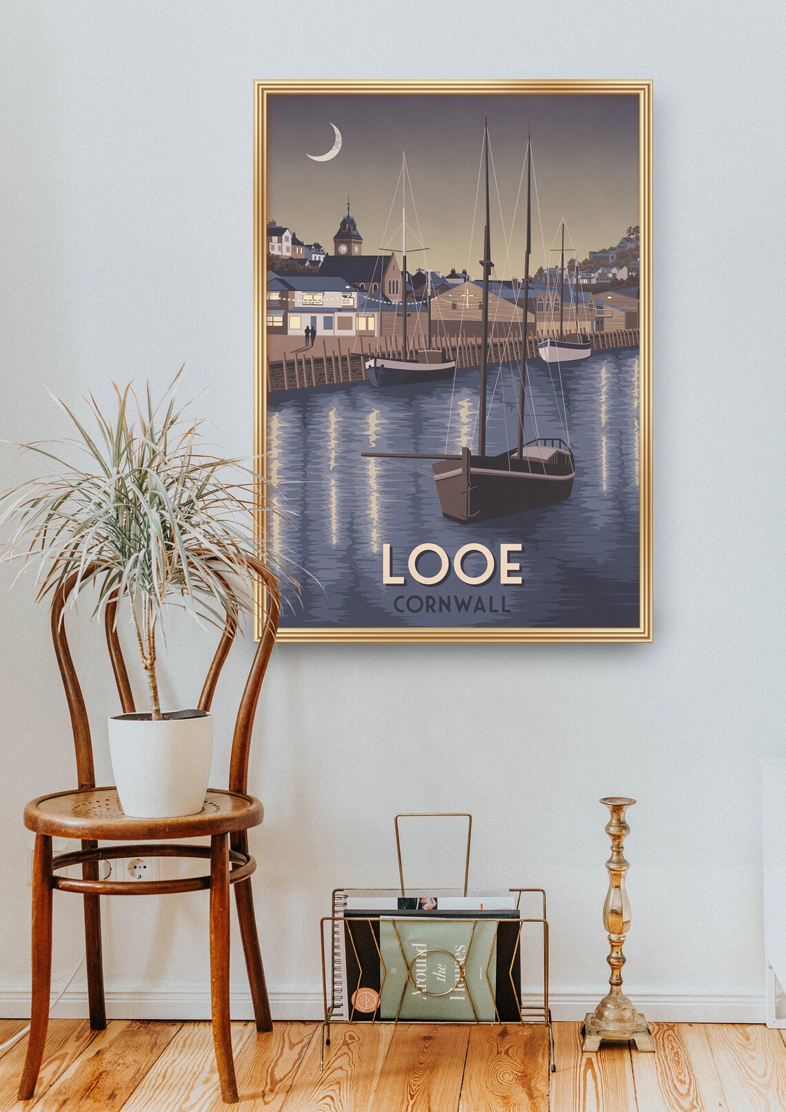 Looe Cornwall Vintage Travel Poster Print - Image 2