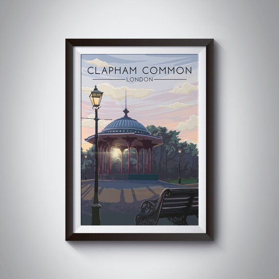 Clapham Common Vintage London Parks Art Print