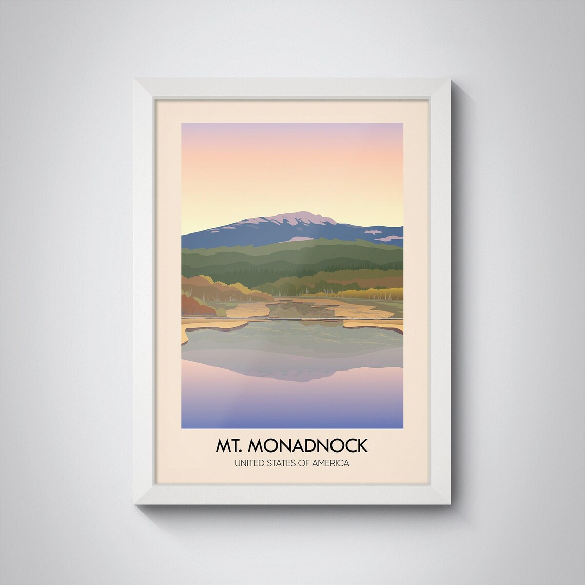 Mount Monadnock Vintage Travel Poster, New Hampshire - Image 4