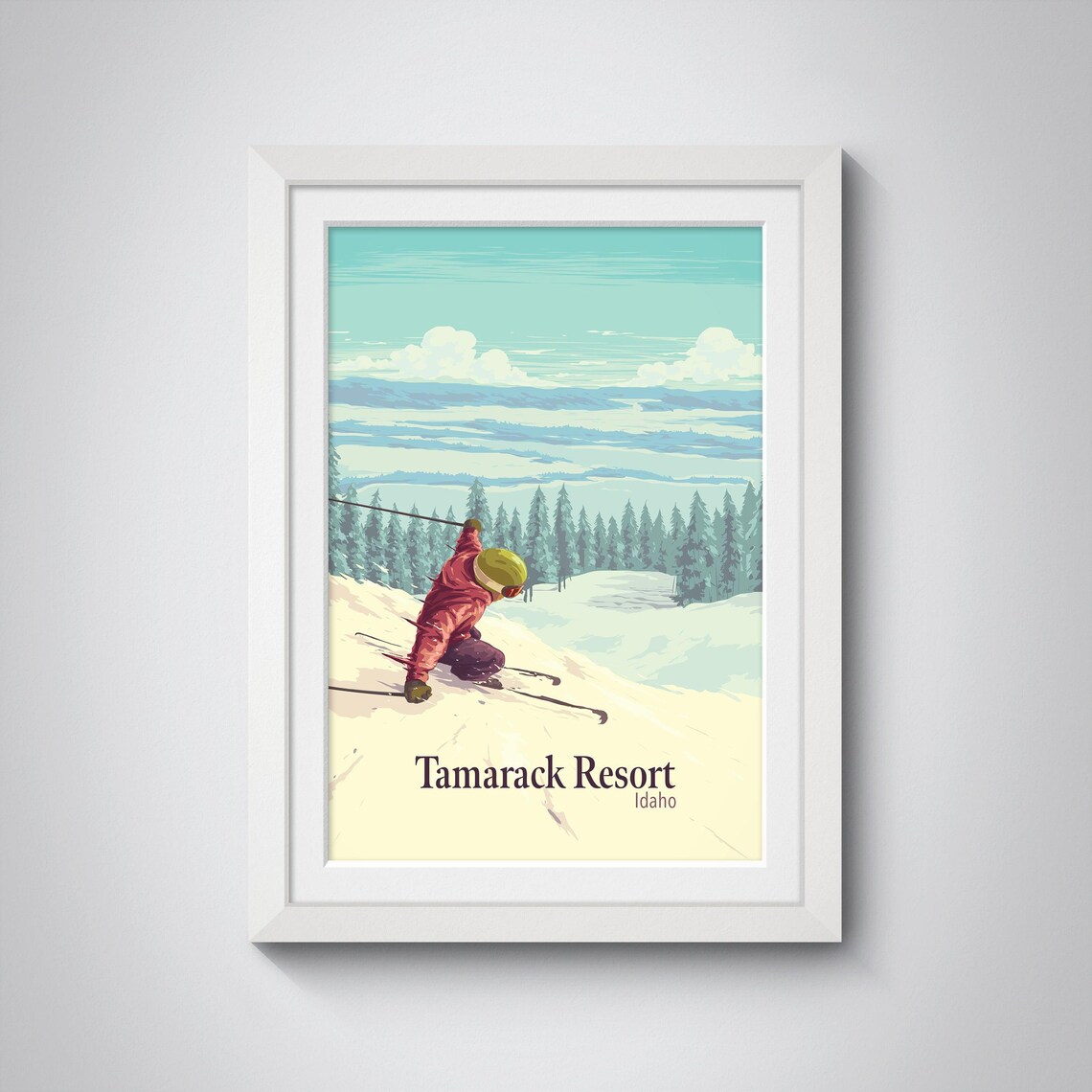 Tamarack Resort Idaho Ski Resort Travel Poster - Image 4