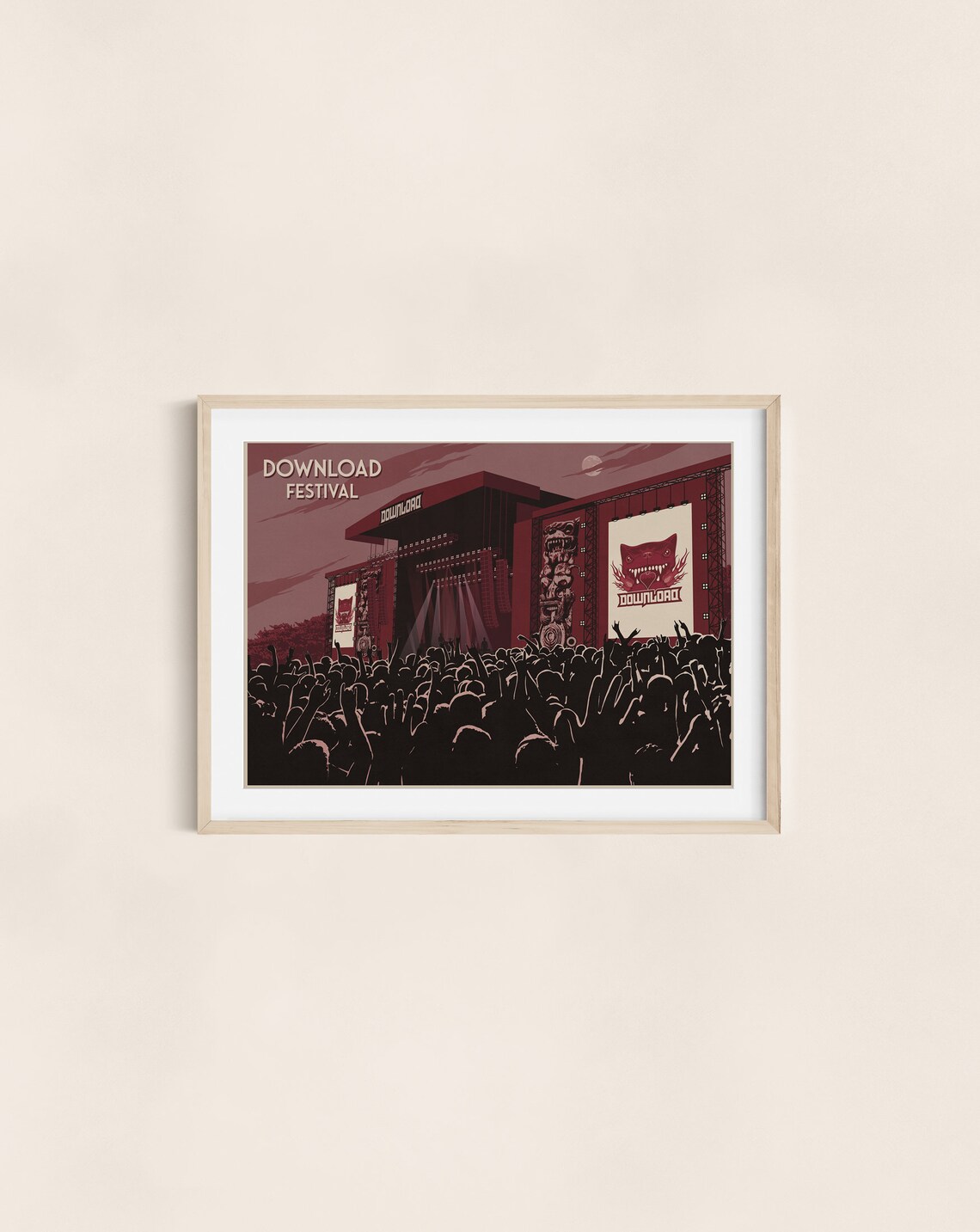 Donington Park Music Festival Poster Art Print - Image 3