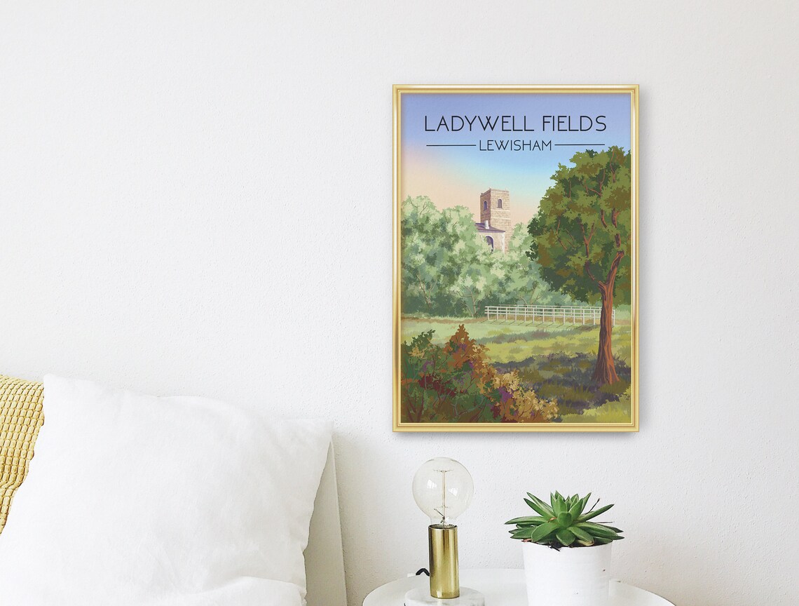 Ladywell Fields Lewisham London Travel Poster - Image 2