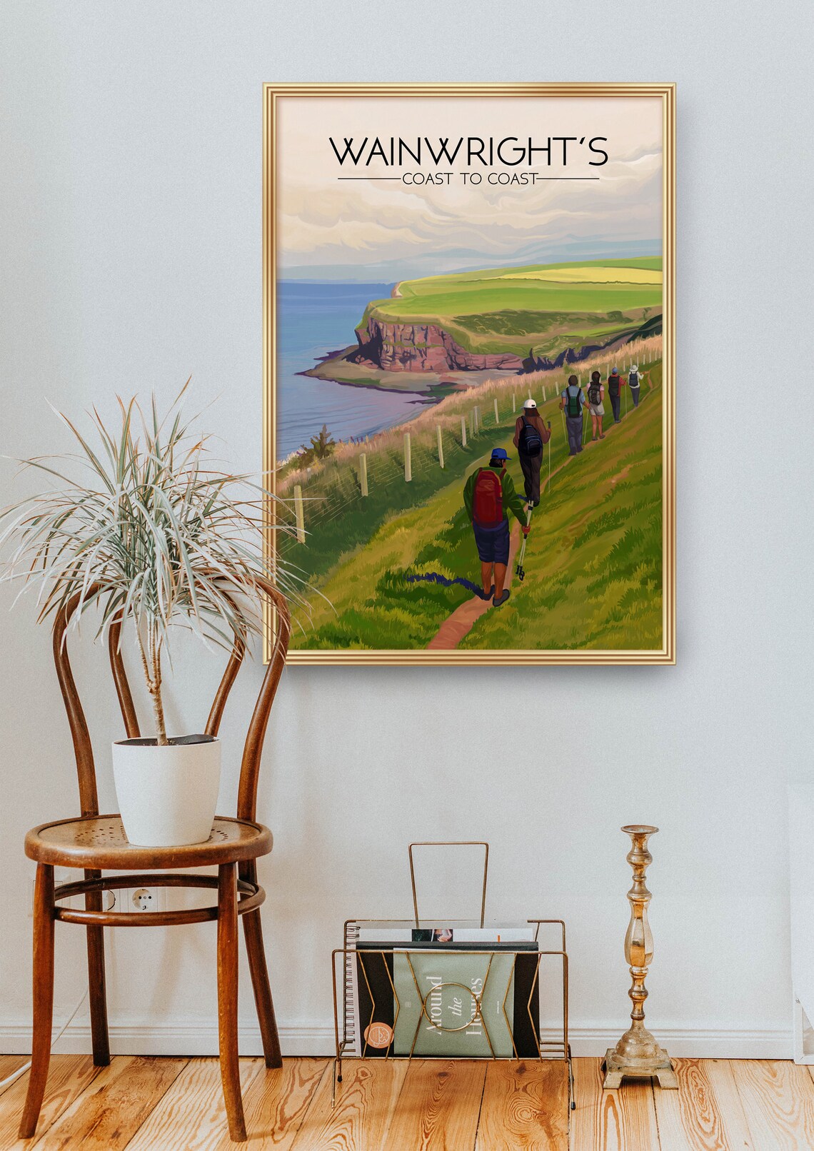 Wainwrights Coast To Coast Travel Poster, National Trail - Image 2