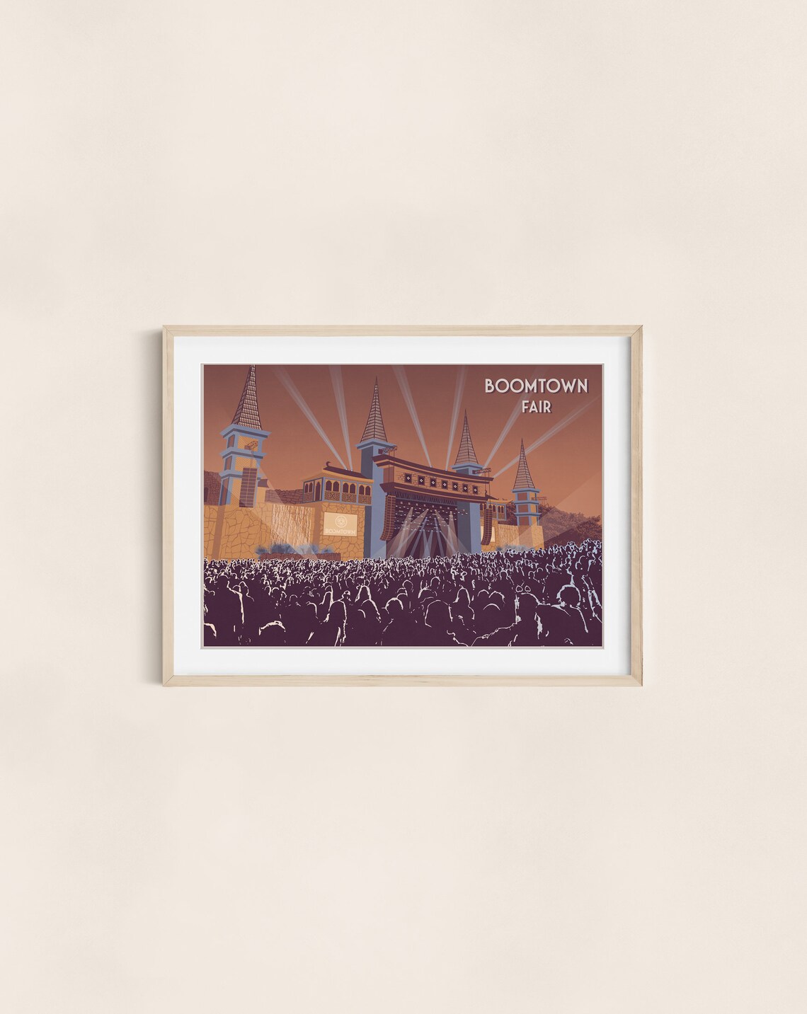 Boomtown Festival Poster, Winchester Hampshire Travel Poster - Image 3