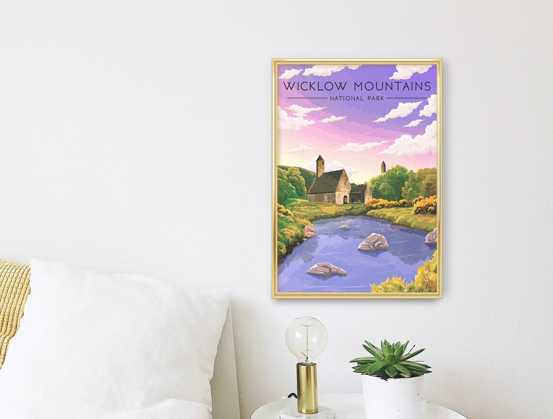 Wicklow Mountains National Park Travel Poster Print - Image 3