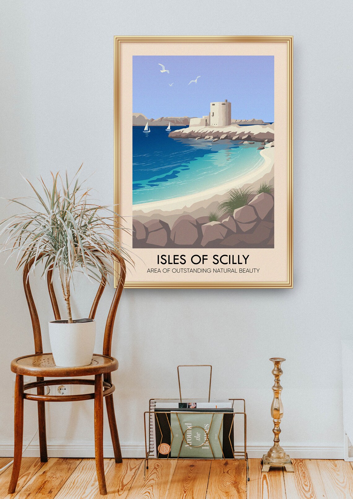 Isles Of Scilly Vintage Travel Poster, Cornwall Coast - Image 2