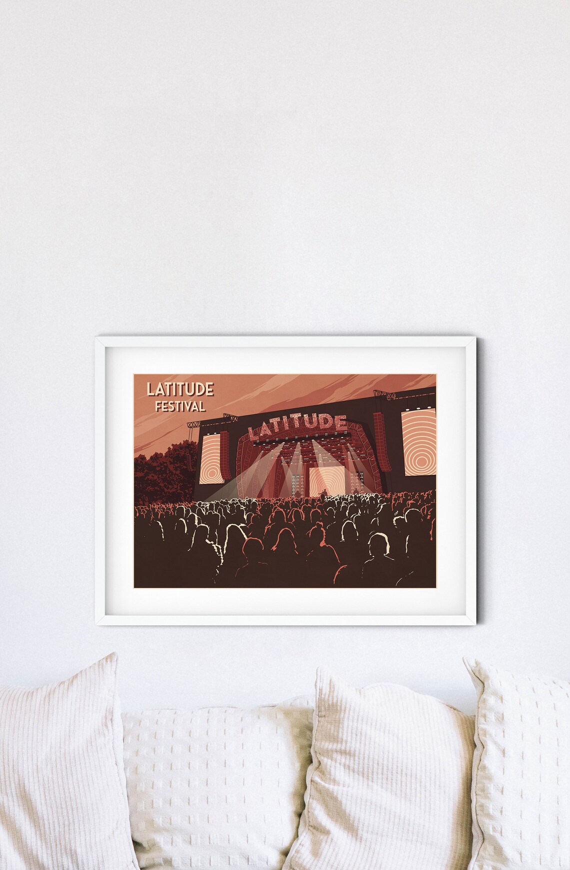 Latitude Festival Main Stage Concert Crowd Music Poster Gig Art - Image 4