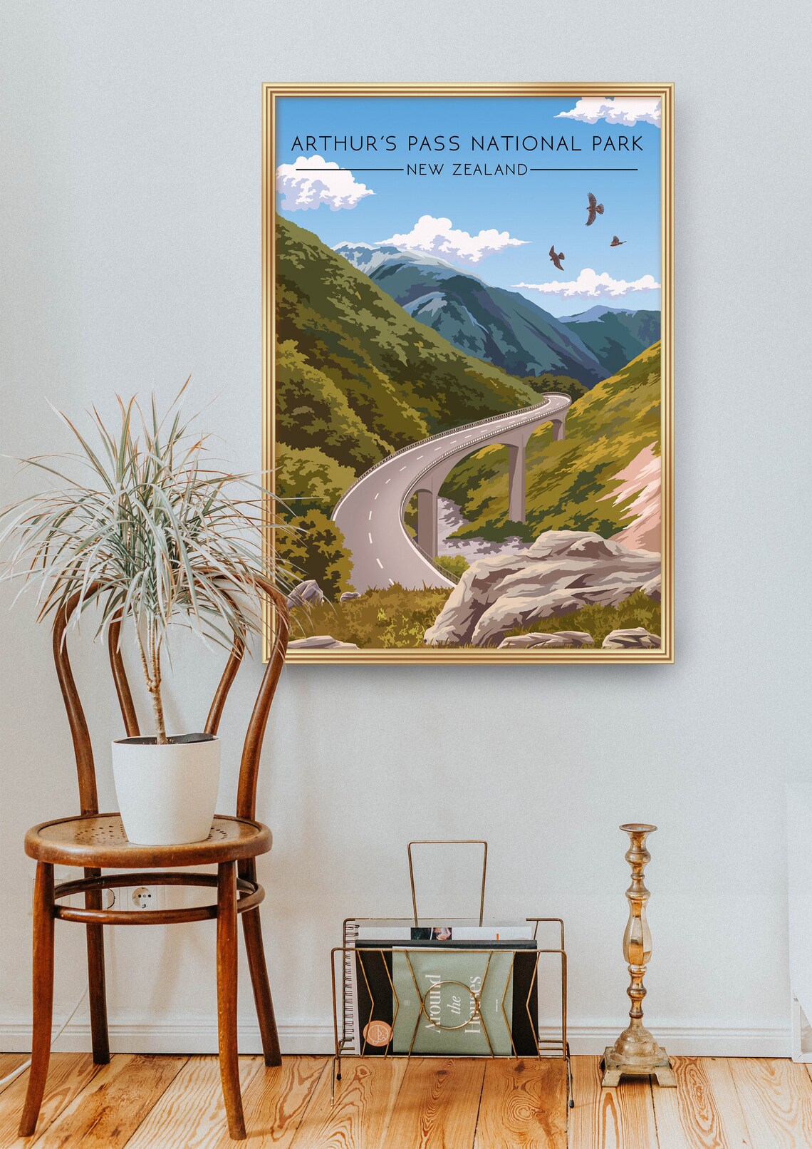 Arthur's Pass National Park Vintage Travel Poster - Image 2