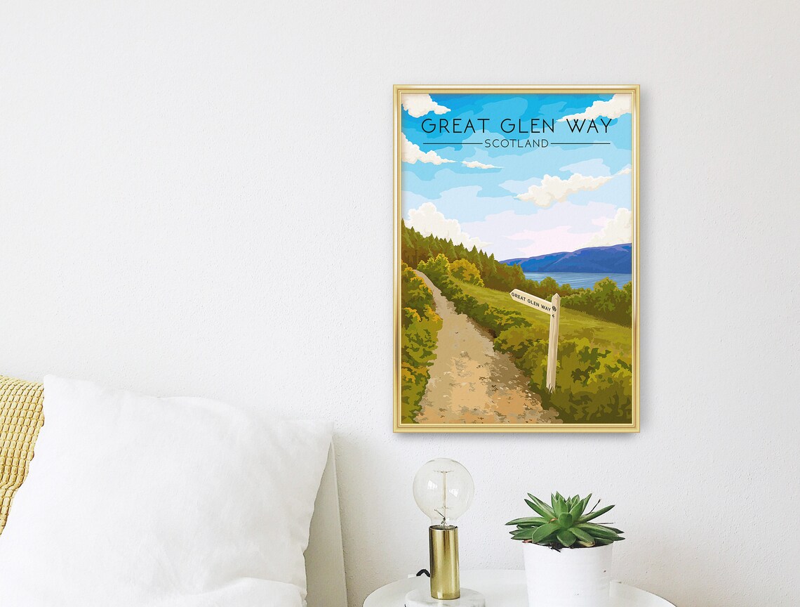 Great Glen Way Travel Poster, Scottish Highlands Trail - Image 3