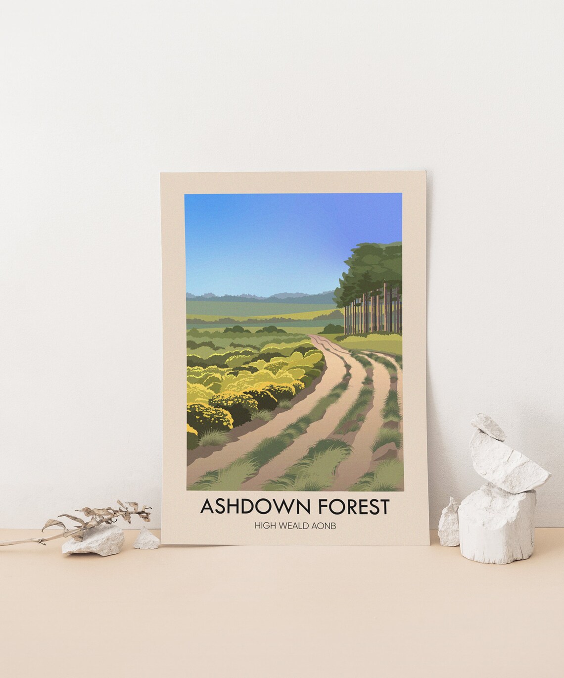 Ashdown Forest, East Sussex Vintage Travel Poster - Image 4