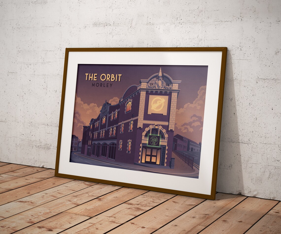 The Orbit Afterdark Nightclub Travel Poster, Morley Leeds - Image 3