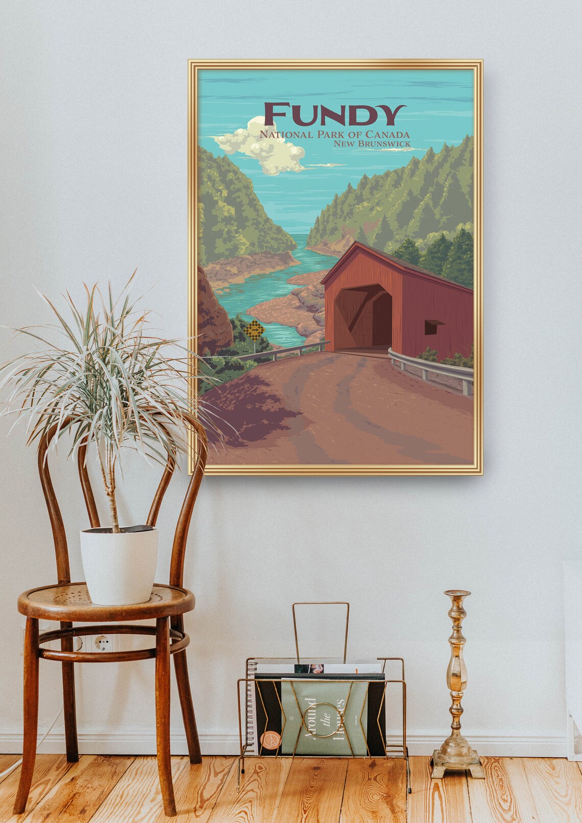 Fundy National Park Vintage Travel Poster, New Brunswick - Image 2