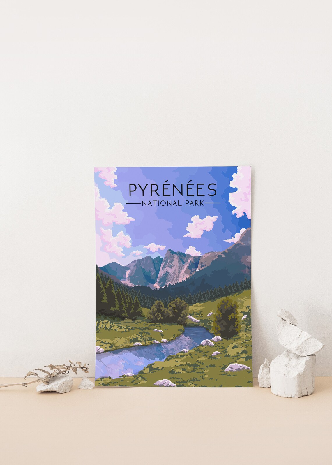Pyrenees National Park Vintage Travel Poster - Image 4