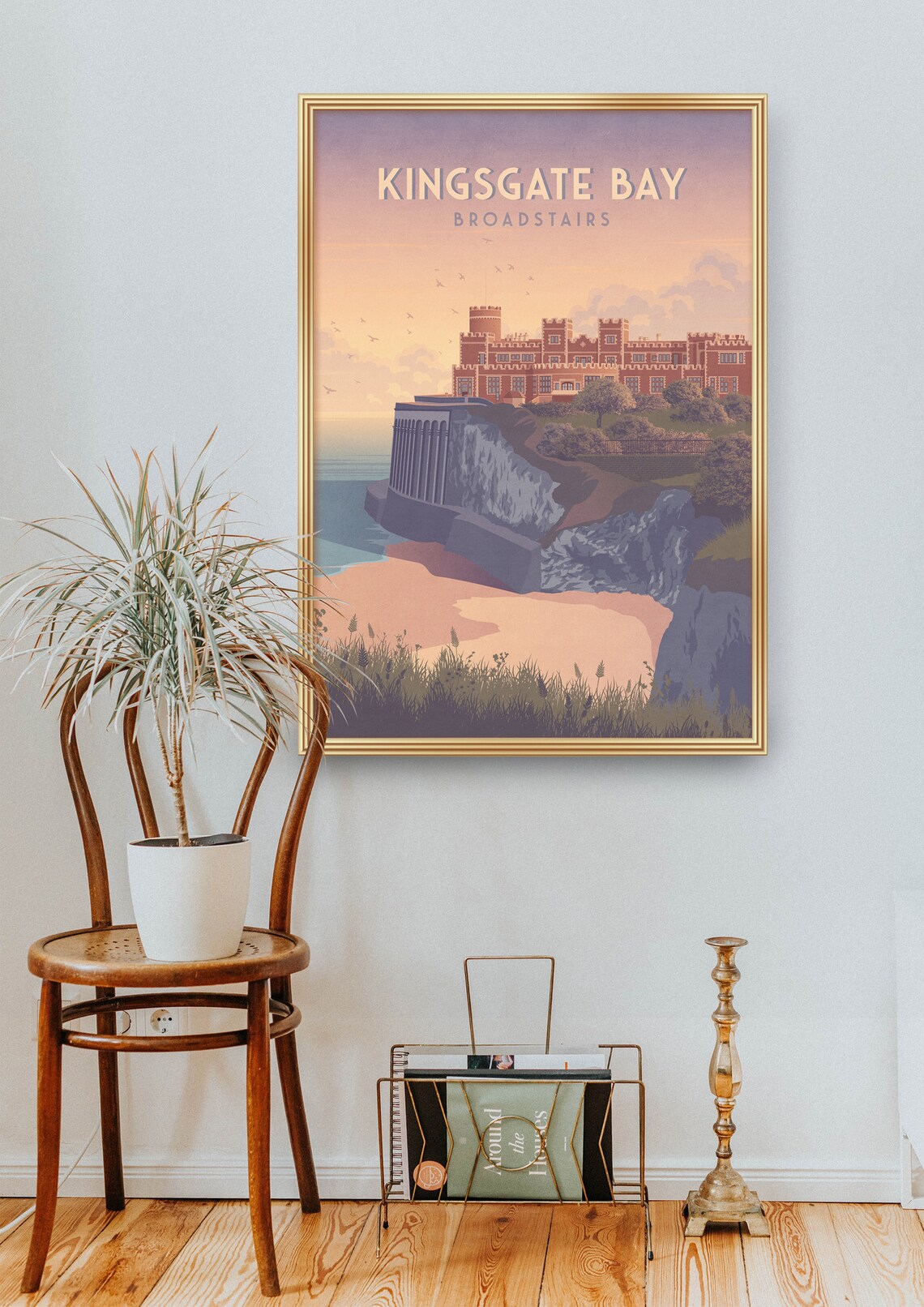 Kingsgate Bay Vintage Travel Poster, Kent Seaside - Image 2