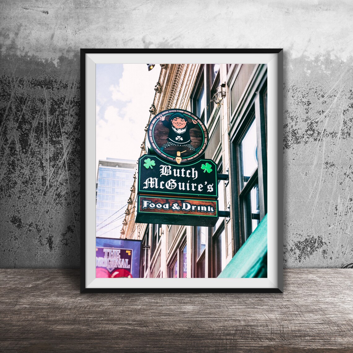 Butch McGuire's Irish Pub Food Drink Sign Chicago Photography Poster