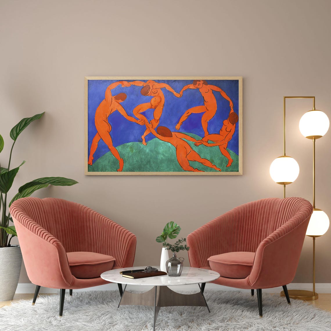 Henri Matisse Le Danse Wall Art Matisse Art Landscape Home Wall Decor Art The Dance Art Henri Matisse Framed Wall Art Wall Art - Image 2