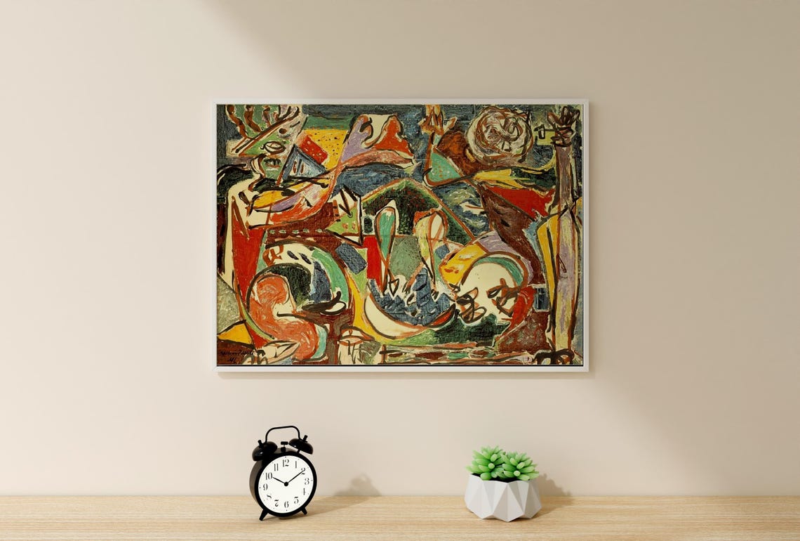 Jackson Pollock The She-Wolf Early Abstract Expressionist Poster - Image 4