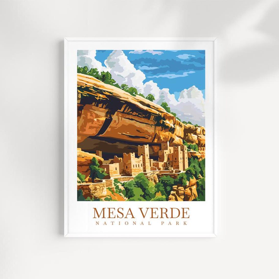 Mesa Verde National Park Cliff Dwellings Sandstone Alcove Poster
