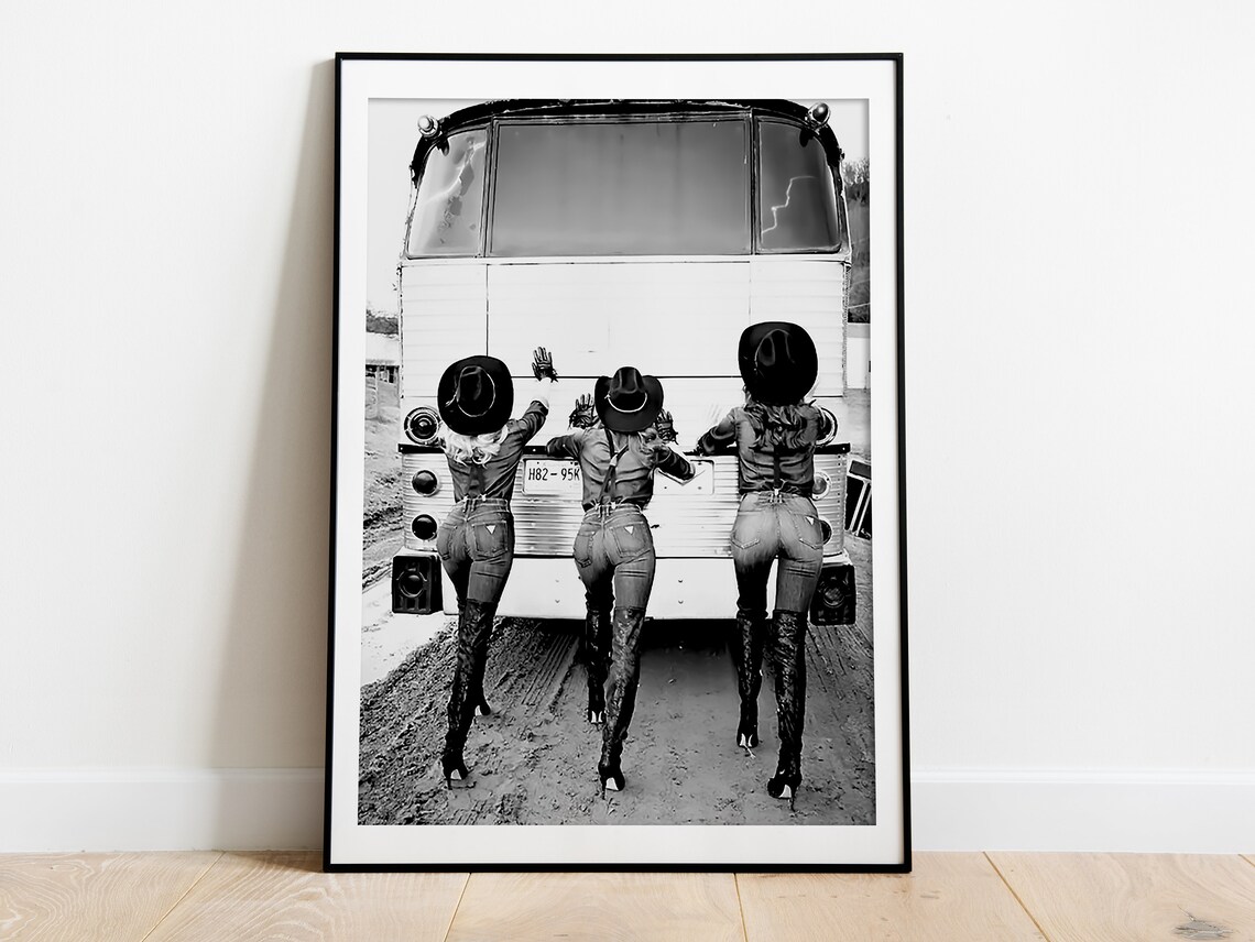 Vintage Cowgirls Retro Western Poster Print - Image 3