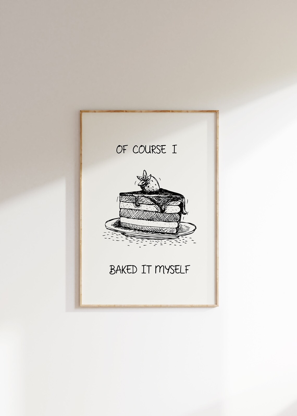 Of Course I Baked It Myself Vintage Cake Poster - Image 3