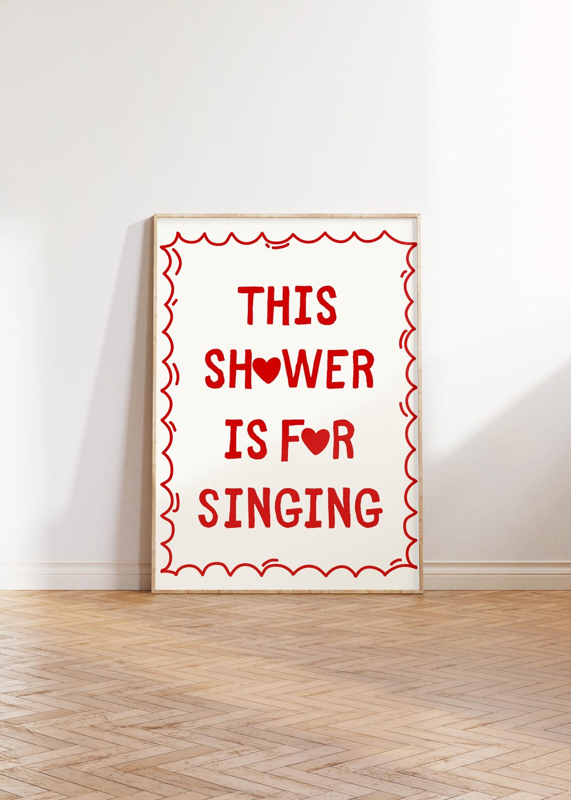 This Shower Is For Singing Funny Bathroom Wall Art - Image 4