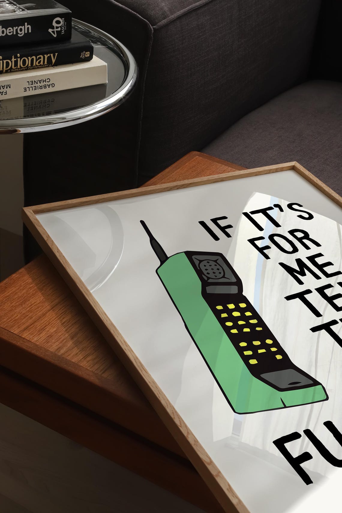 If It's for Me Tell Them to F Off Brick Phone Sarcastic Poster - Image 2