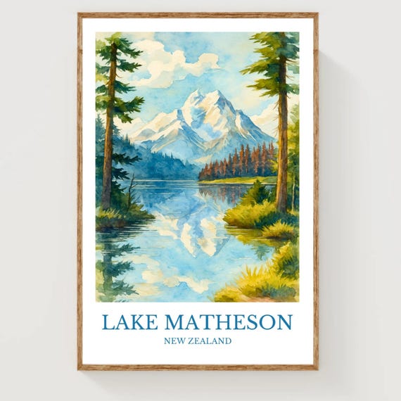 Lake Matheson Poster