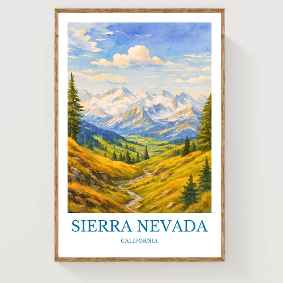 Sierra Nevada Travel Poster