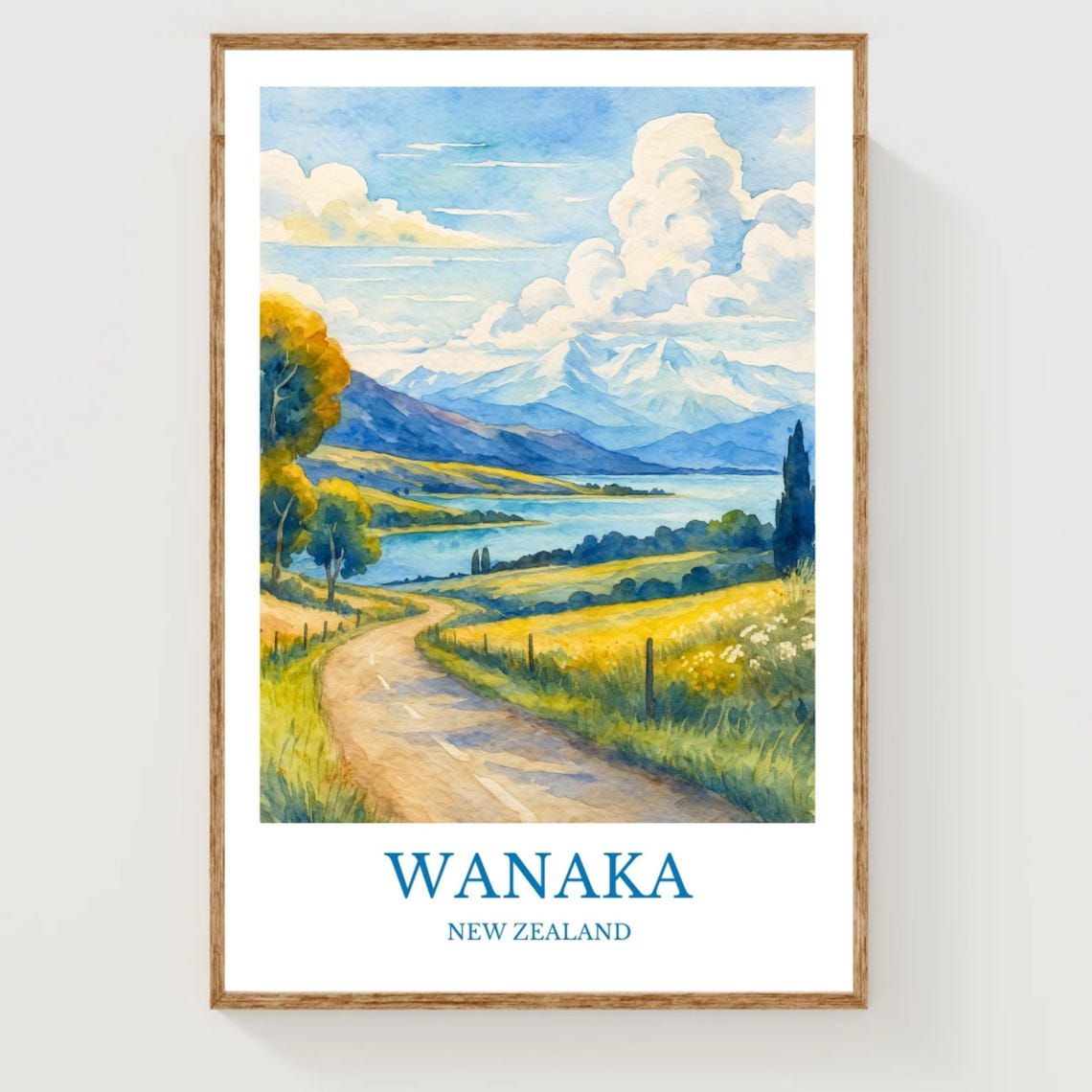 Wanaka Travel Poster