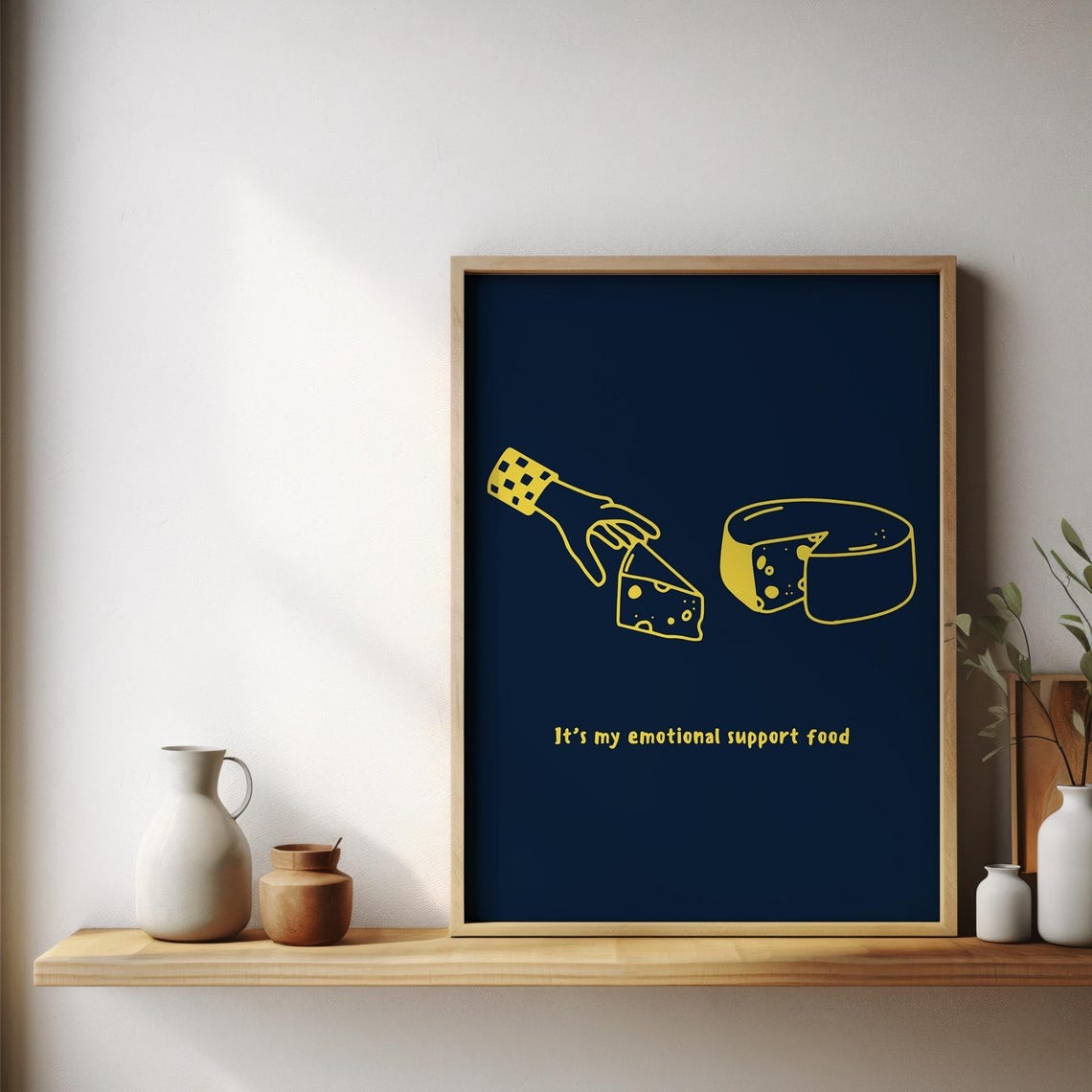 Cheese Print, Retro Food Humor for Kitchen - Image 4
