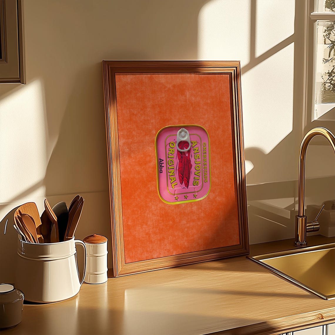 Anchovy Can, Pop Art Kitchen Wall Art - Image 4