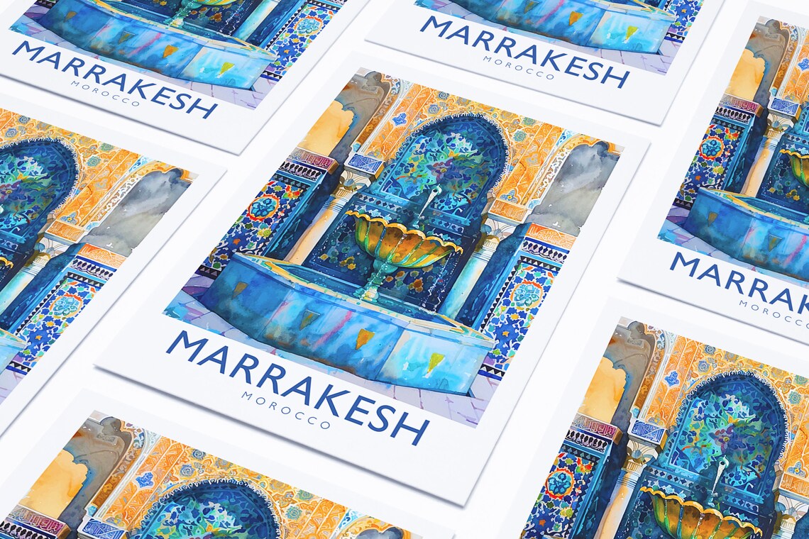 Marrakesh Poster, Morocco Wall Art, Romantic Decor - Image 4