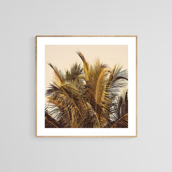 Palm Tree Print, Tropical Botanical Art